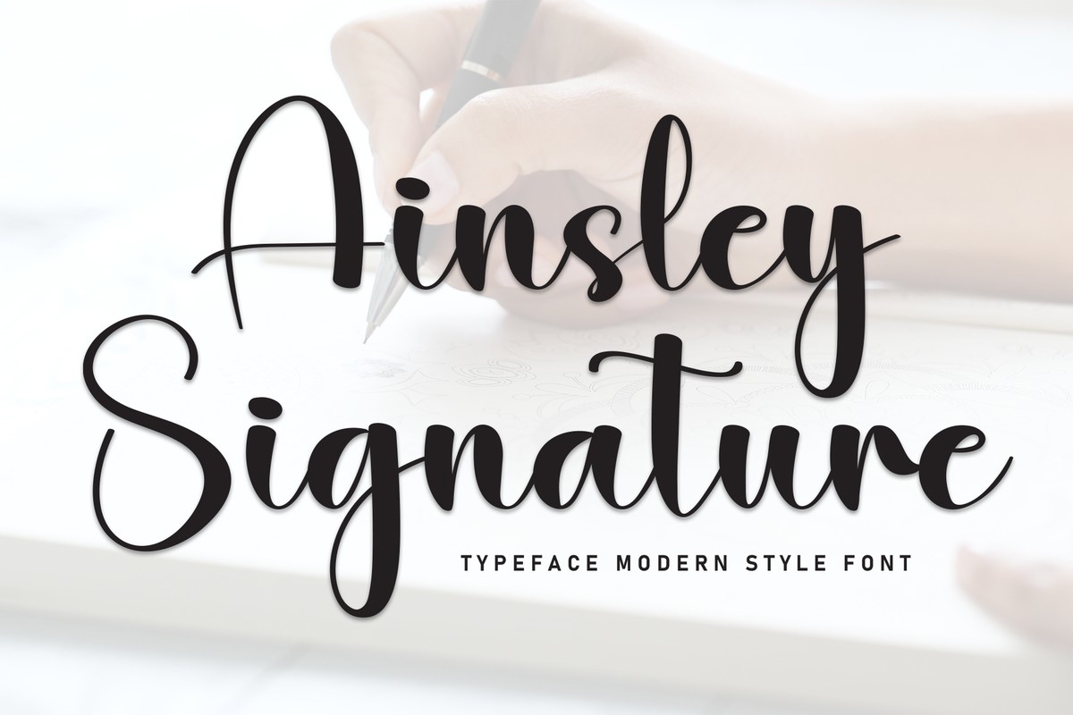 Шрифт Ainsley Signature