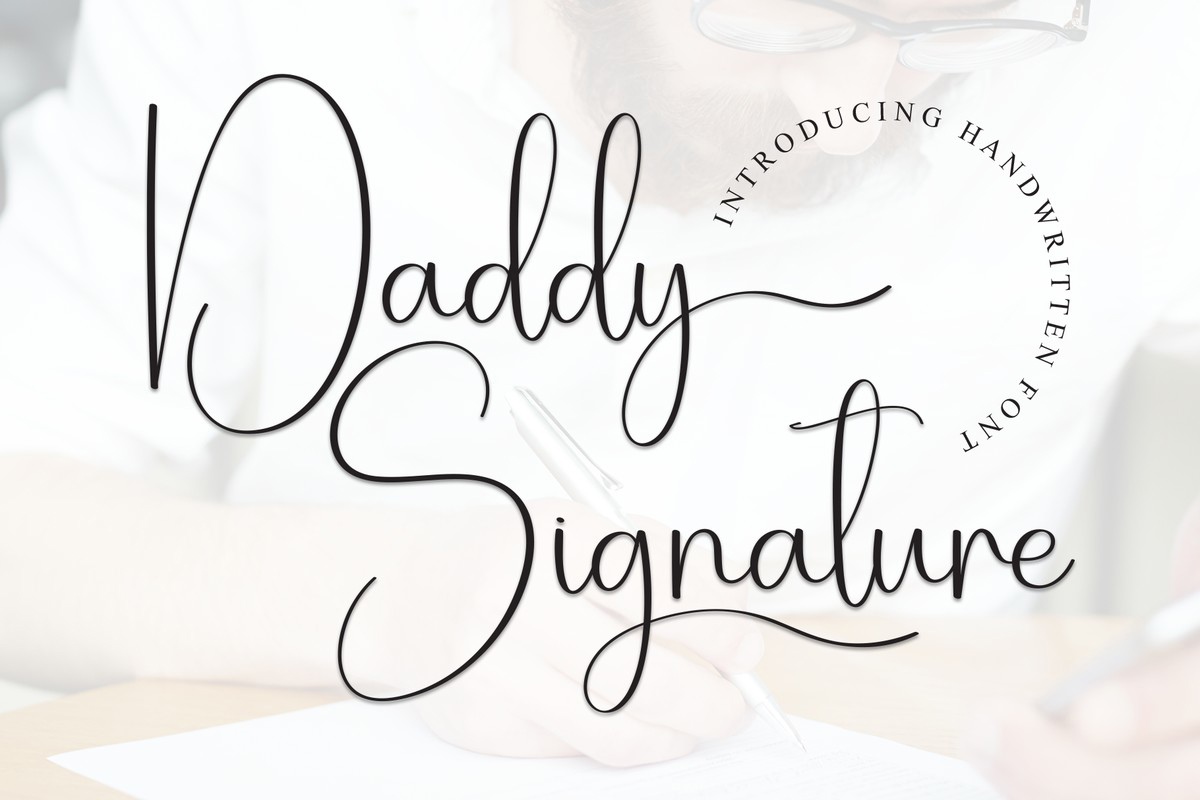 Шрифт Daddy Signature