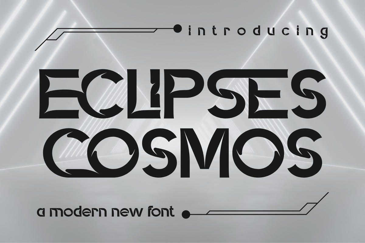 Шрифт Eclipses Cosmos