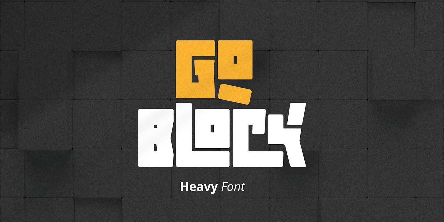 Шрифт Goblock