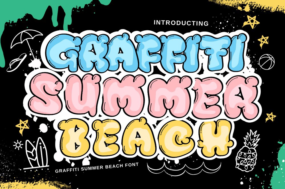 Шрифт Graffiti Summer Beach