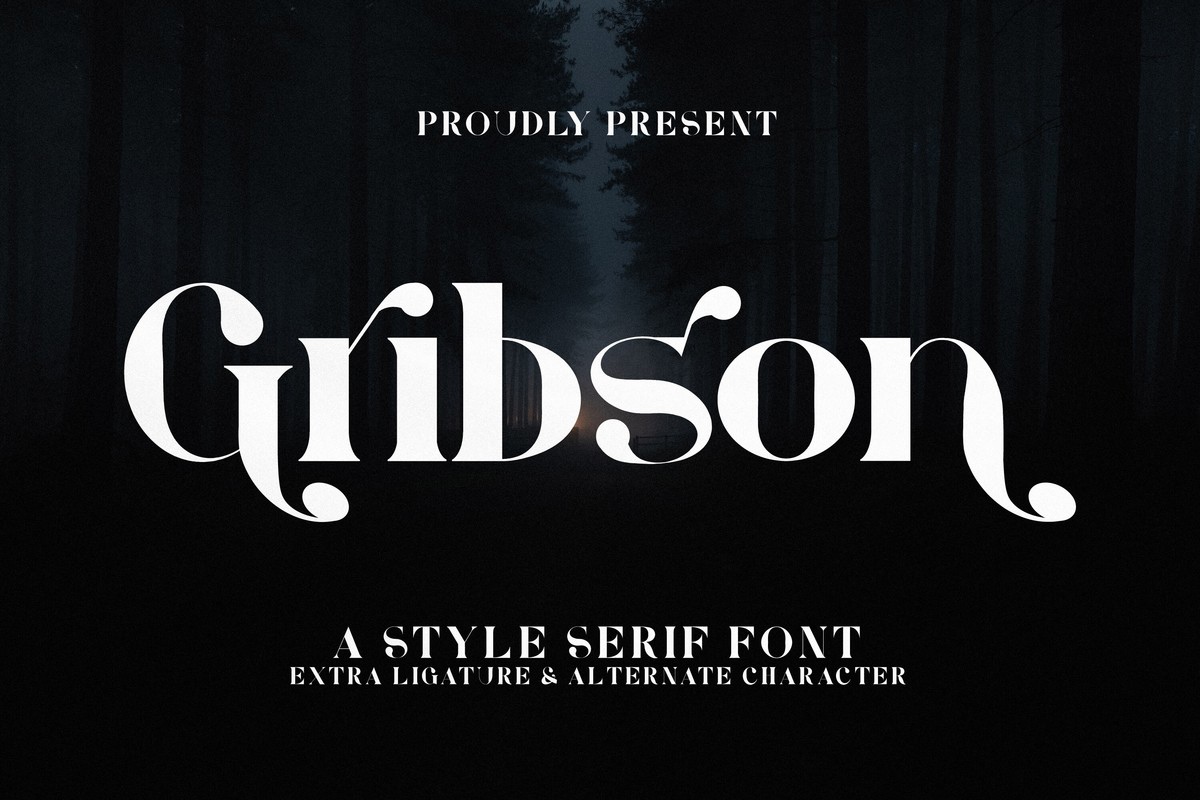 Шрифт Gribson