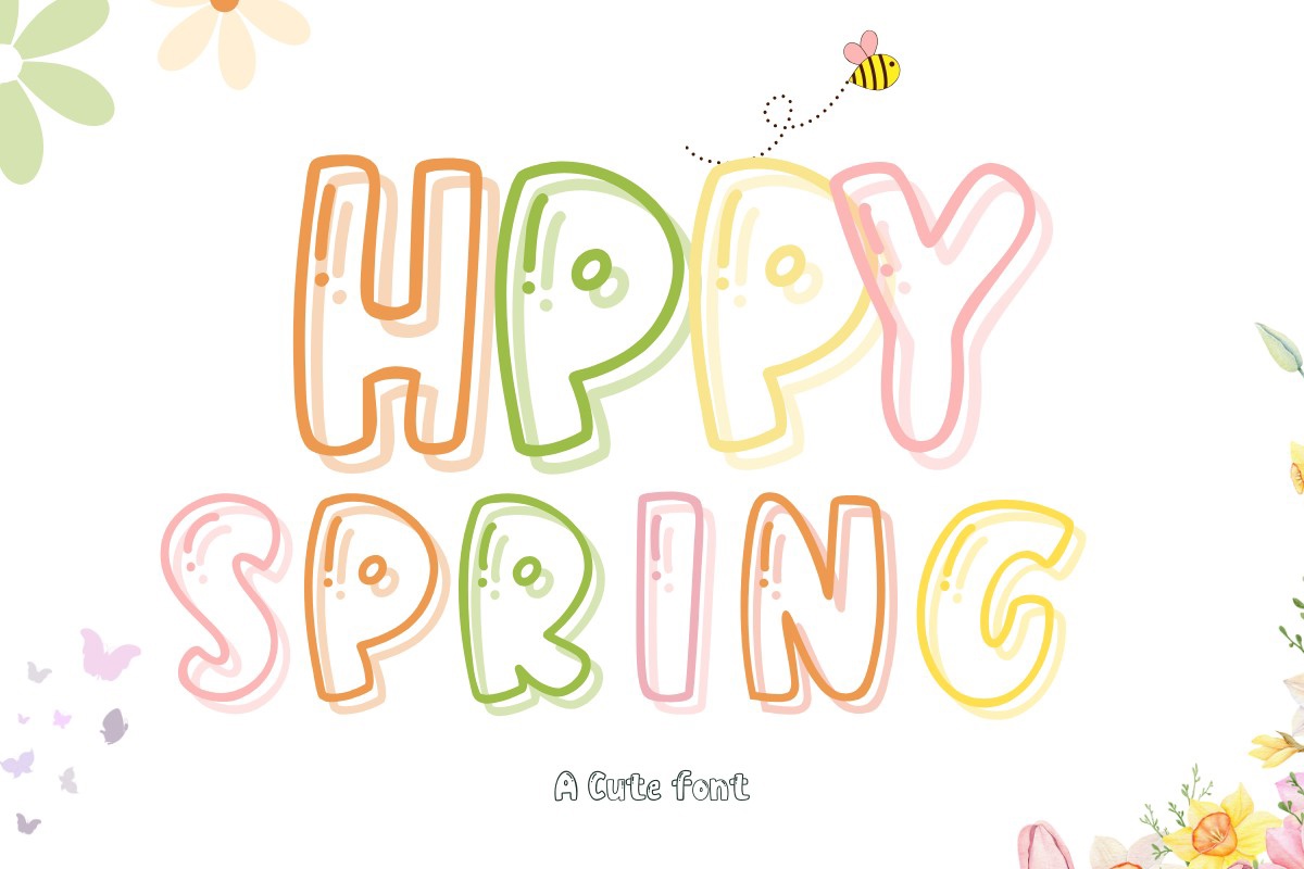 Шрифт Happy Spring