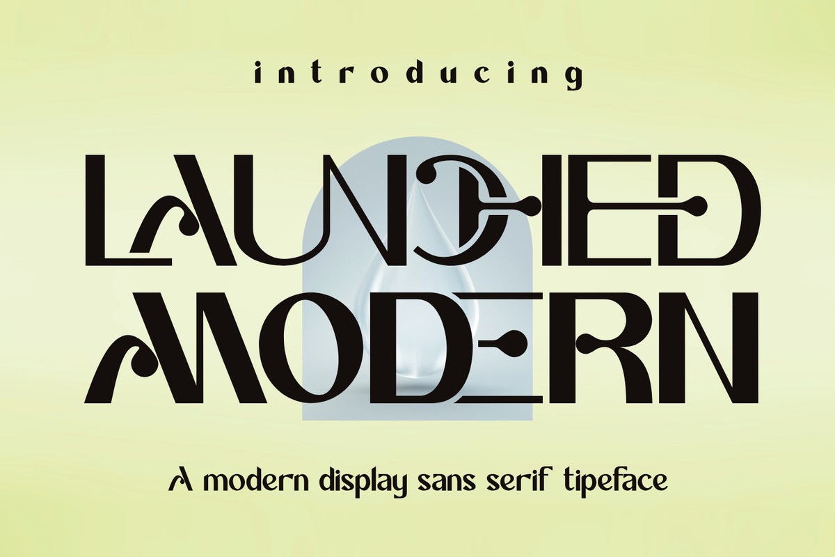 Шрифт Launched Modern