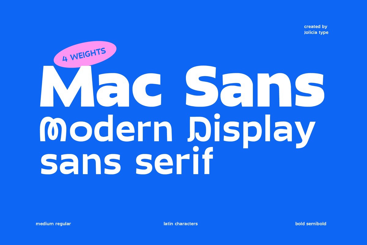 Шрифт Mac Sans