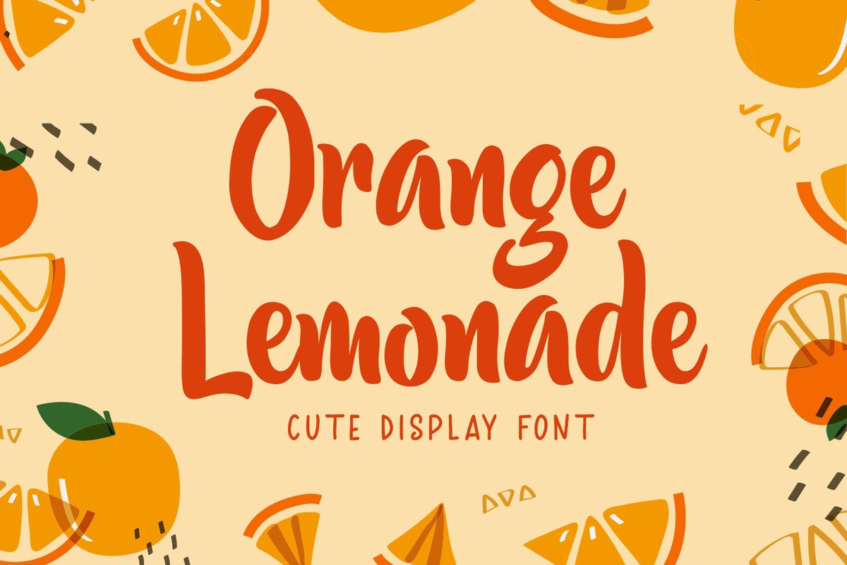 Шрифт Orange Lemonade