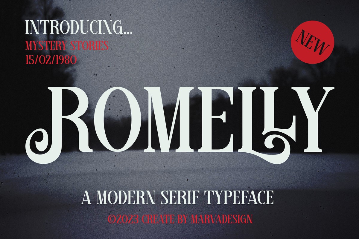 Шрифт Romelly