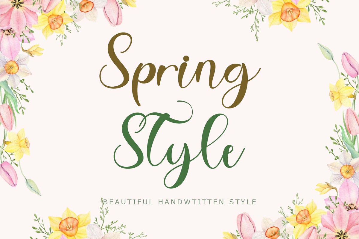 Шрифт Spring Style