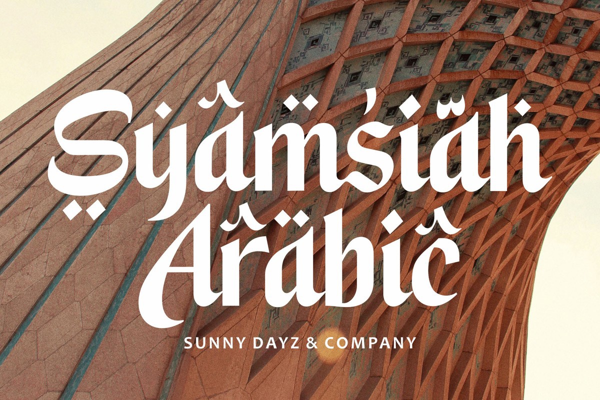 Шрифт Syamsiah Arabic