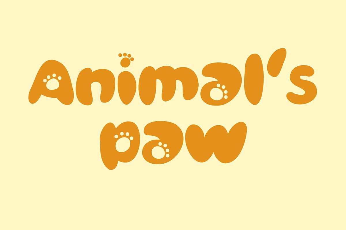 Шрифт Animal's Paw