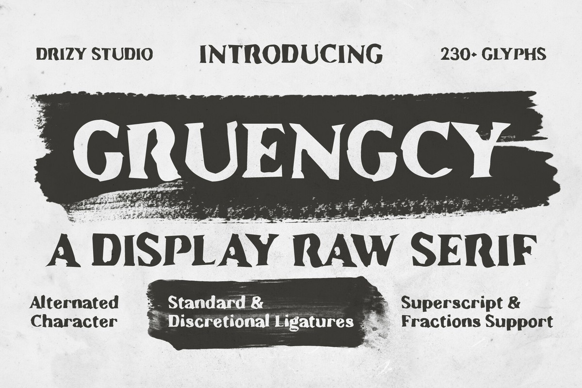 Шрифт Gruengcy