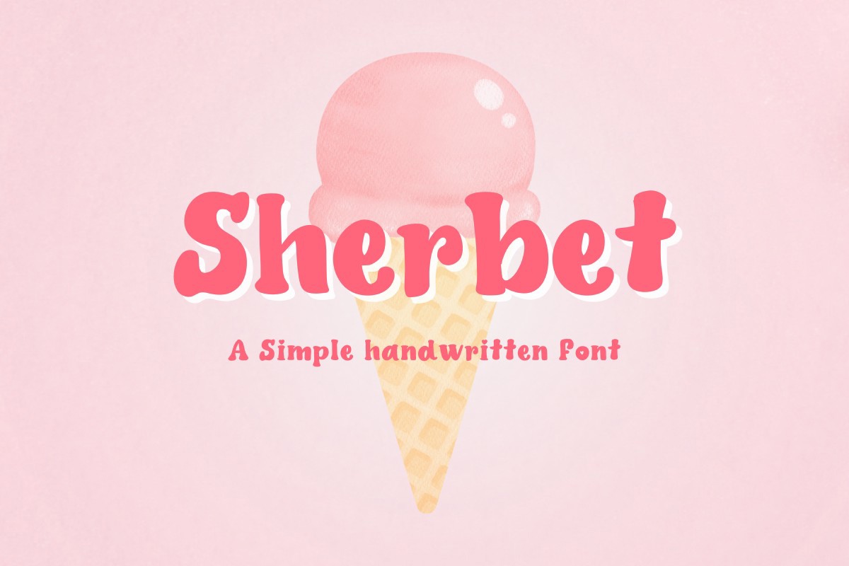 Шрифт Sherbet