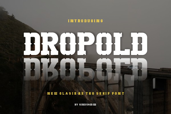 Шрифт Dropold