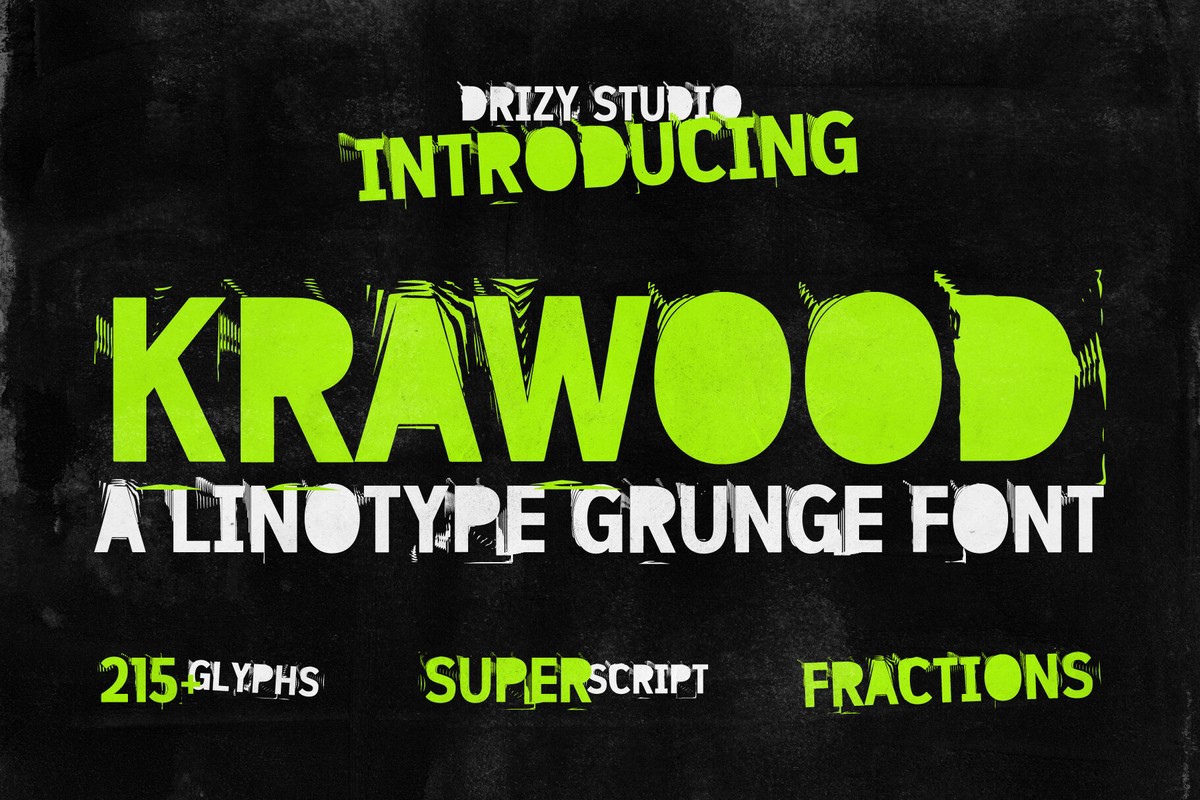 Шрифт Krawood