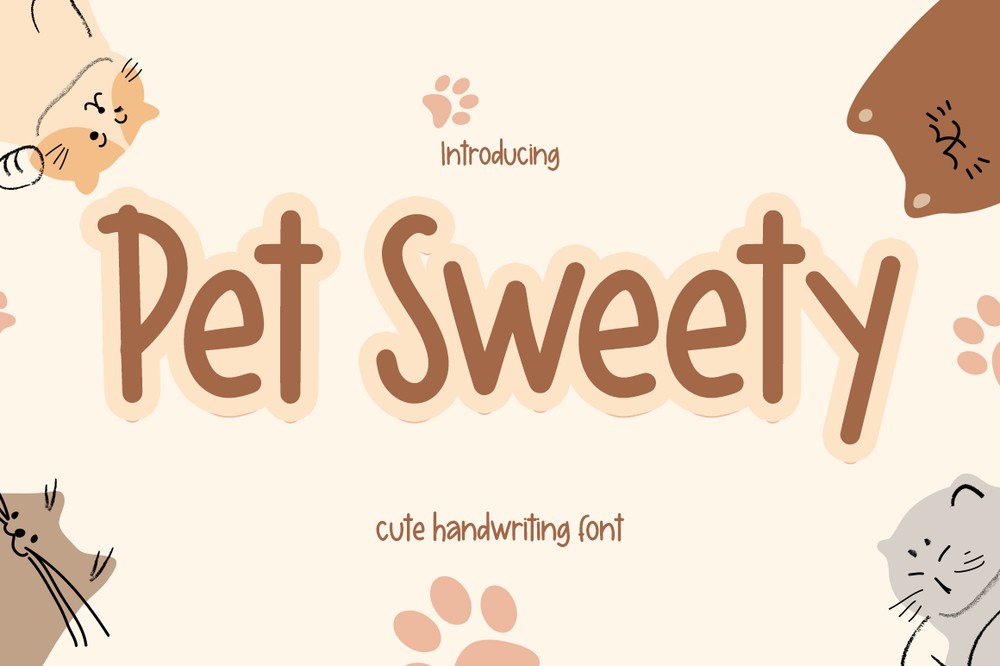 Шрифт Pet Sweety