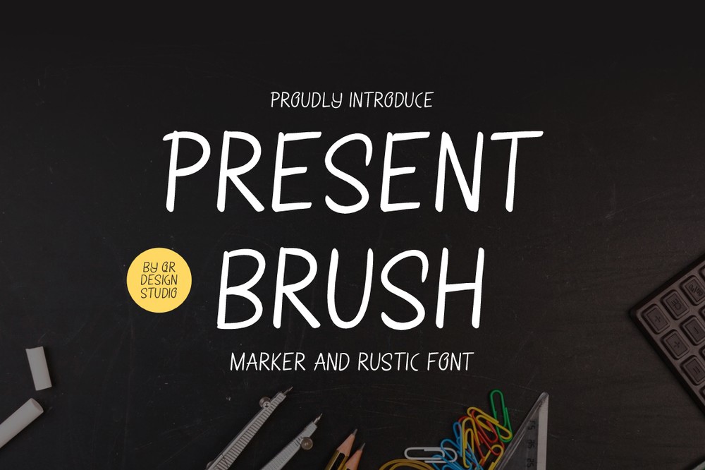 Шрифт Present Brush