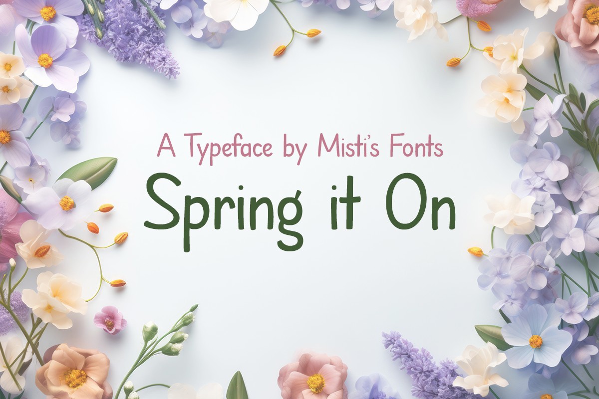 Шрифт Spring it On