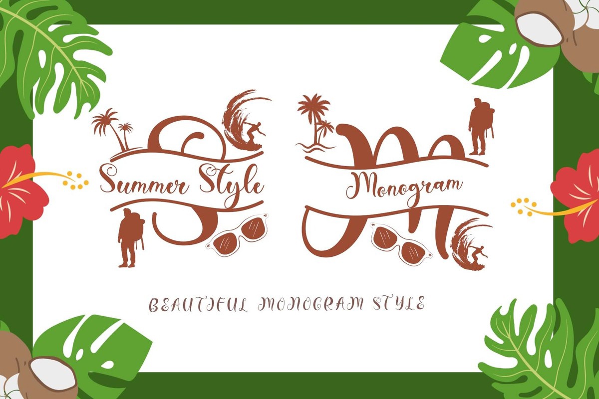 Шрифт Summer Style Monogram