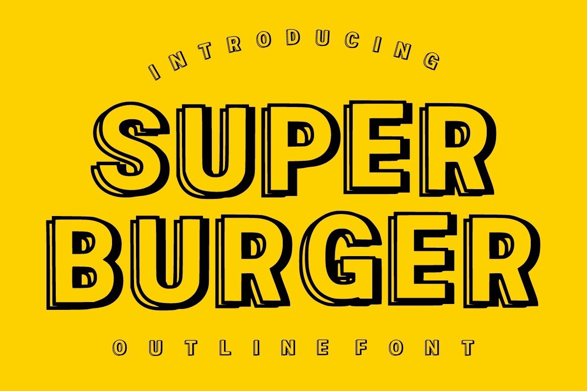 Шрифт Super Burger