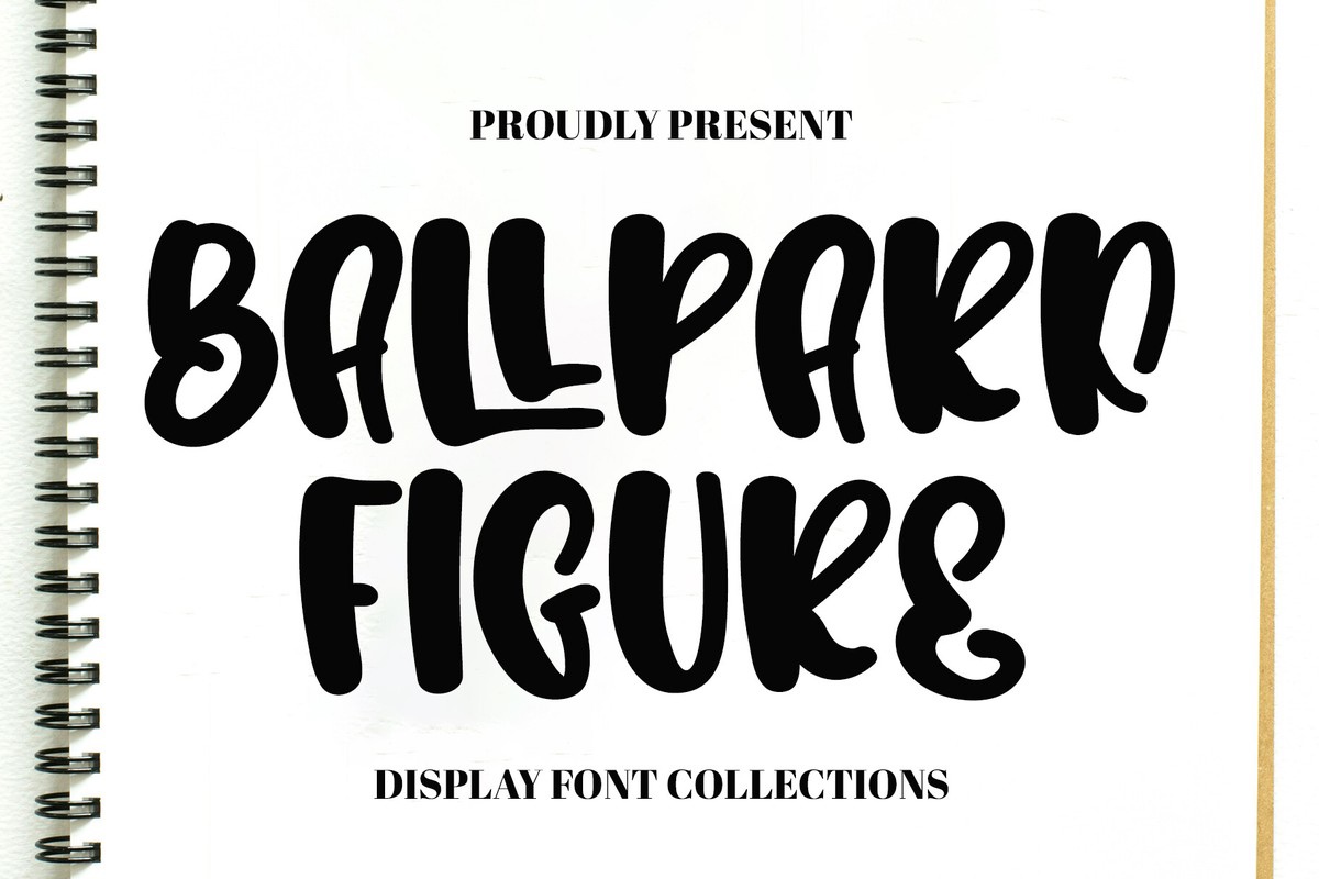 Шрифт Ballpark Figure