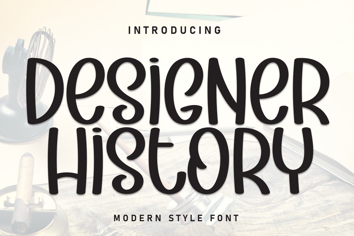 Шрифт Designer History