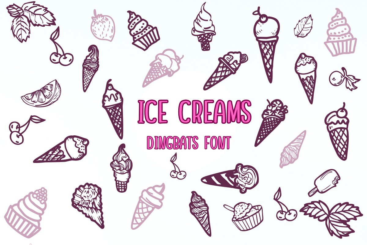 Шрифт Ice Creams