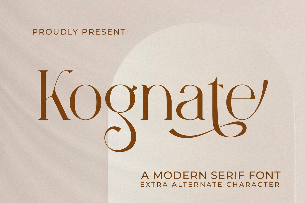 Шрифт Kognate