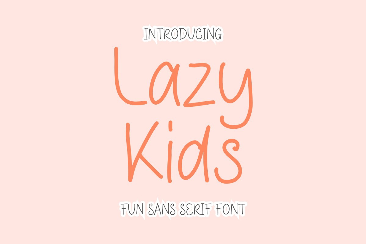 Шрифт Lazy Kids