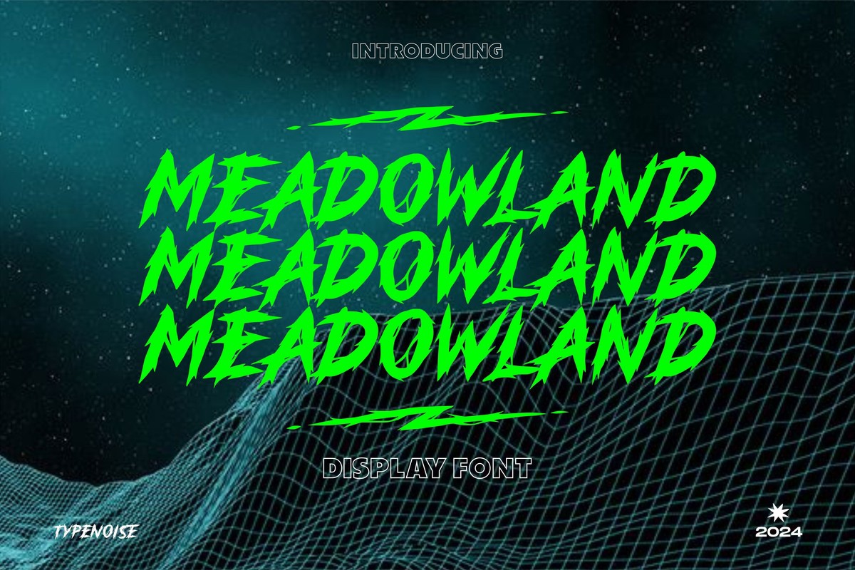 Шрифт Meadowland