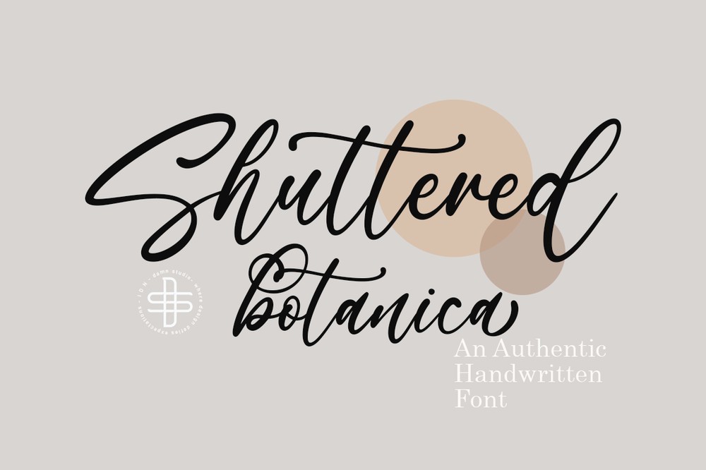 Шрифт Shuttered Botanica