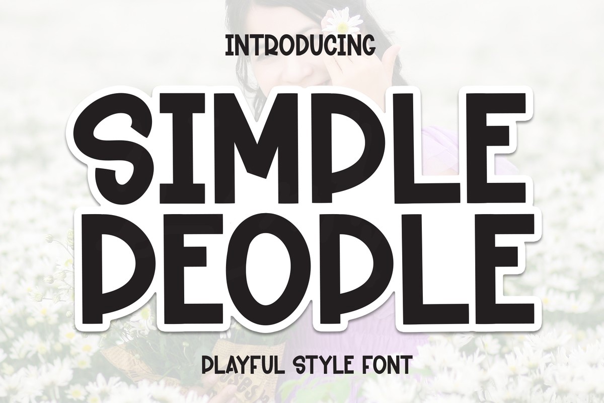 Шрифт Simple People