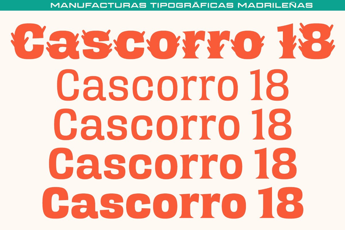 Шрифт MTM Cascorro 18