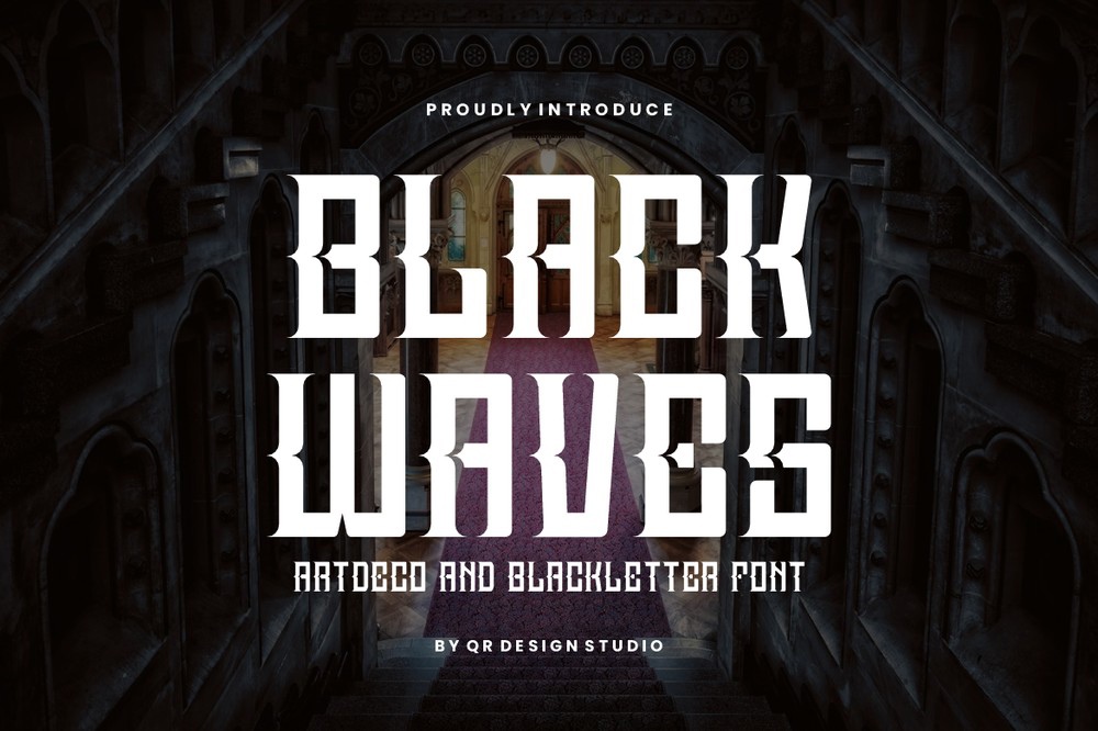 Шрифт Black Waves