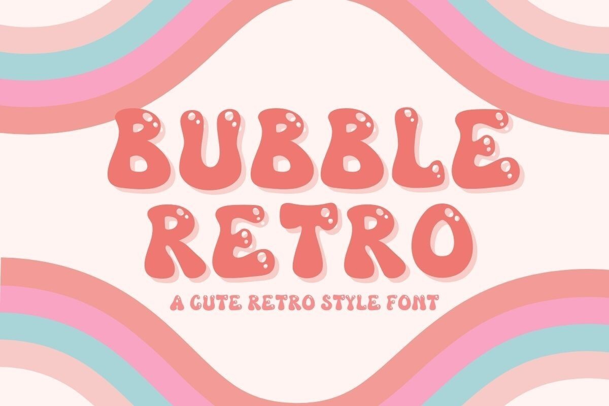 Шрифт Bubble Retro