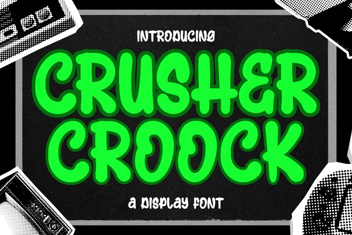 Шрифт Crusher Croock