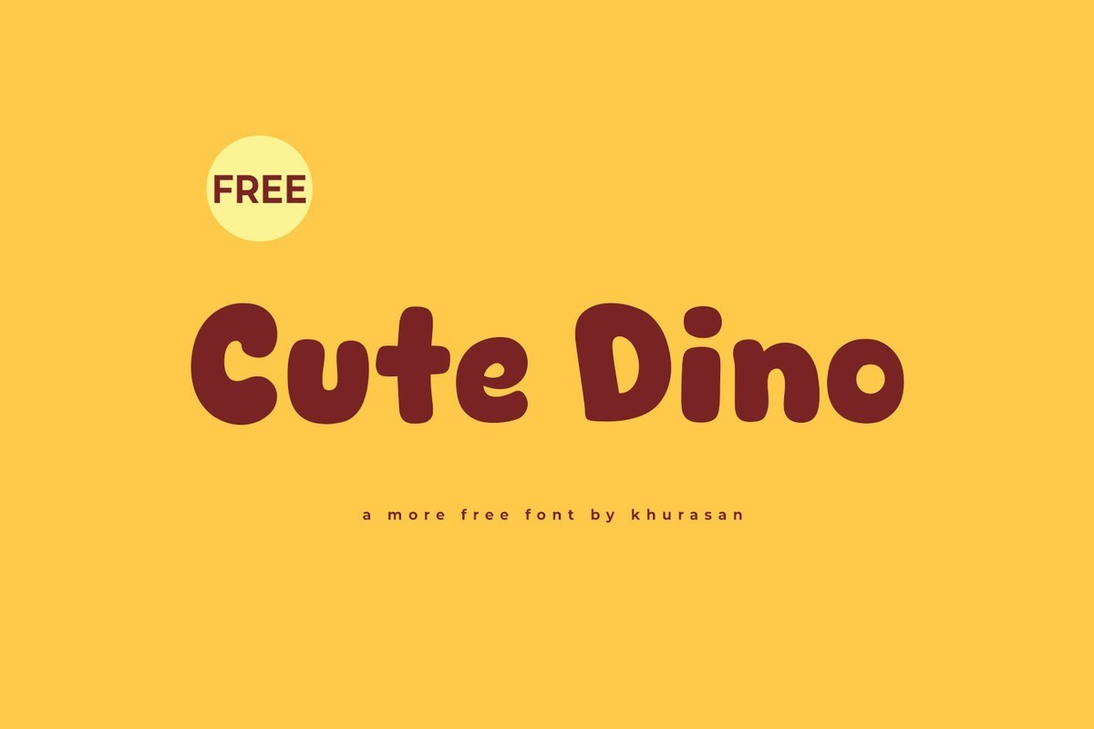 Шрифт Cute Dino