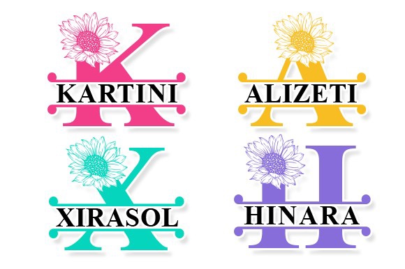 Шрифт Kartini Split Monogram