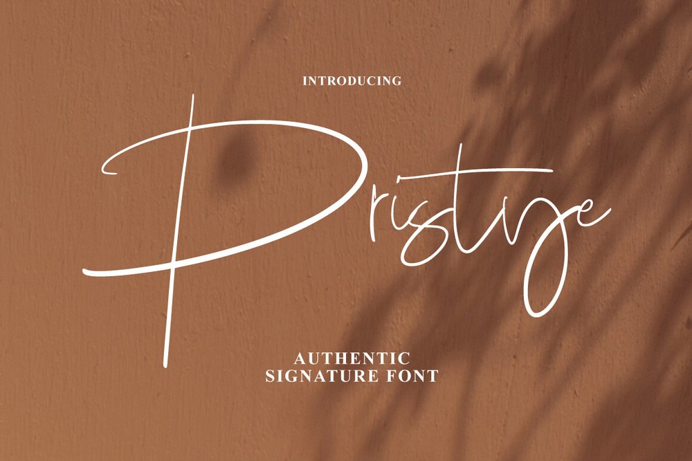 Шрифт Pristye Signature