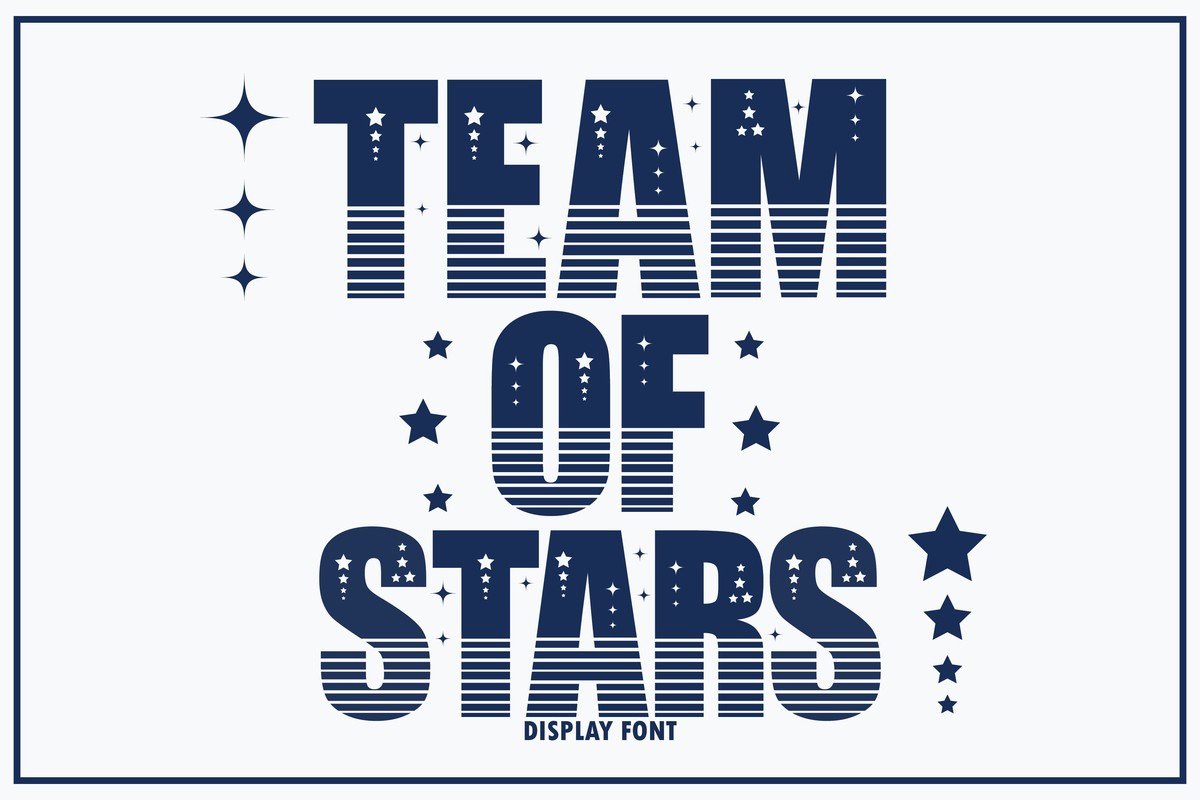 Шрифт Team of Stars