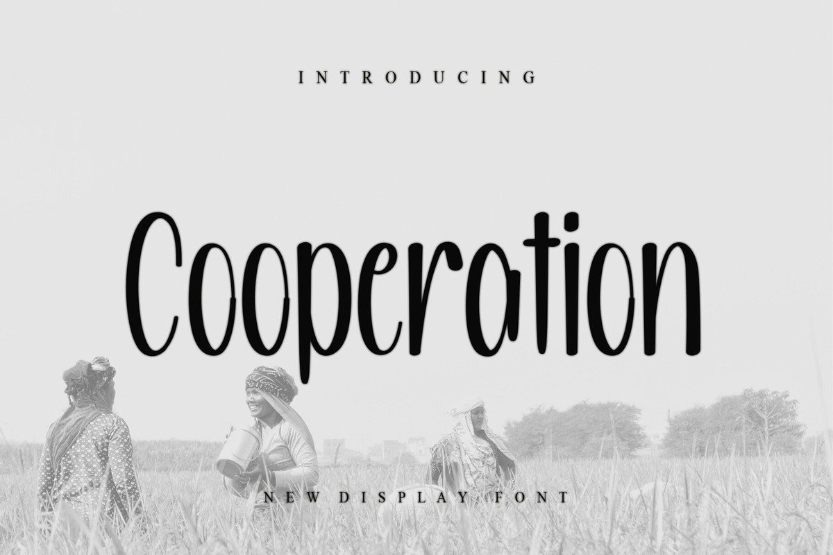 Шрифт Cooperation