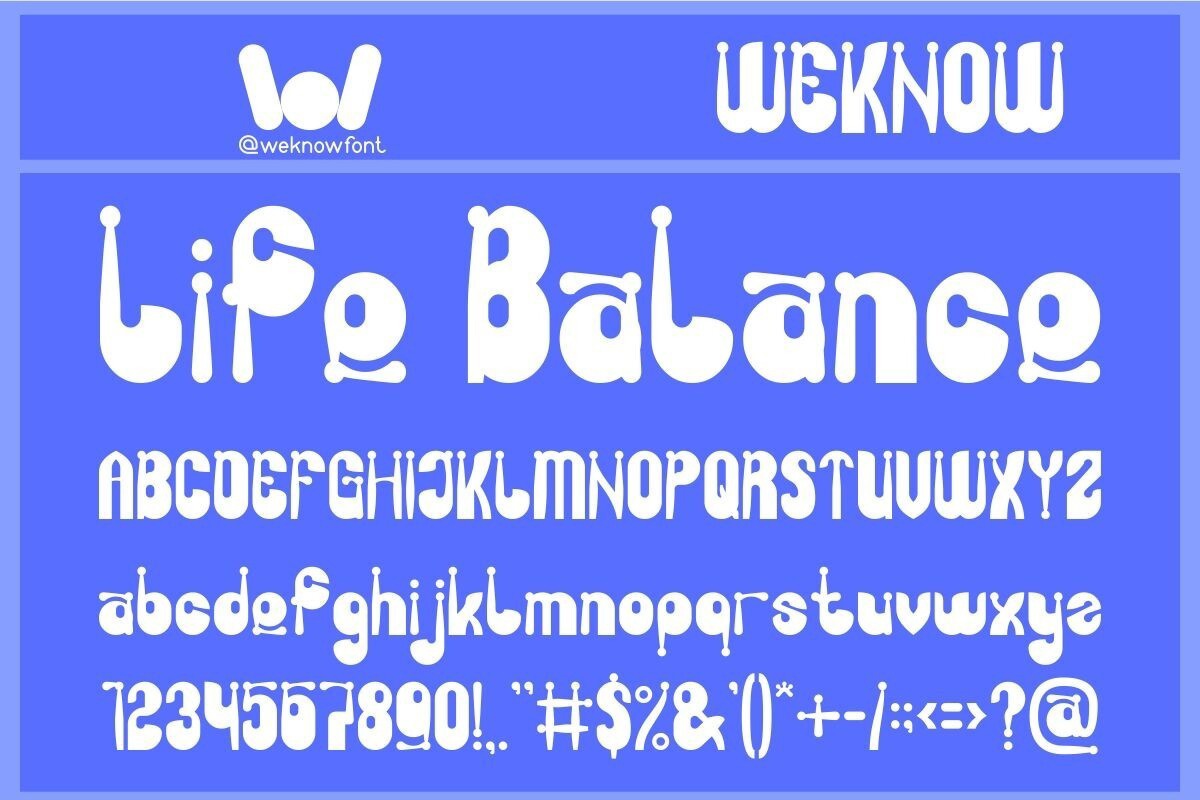 Шрифт Life Balance