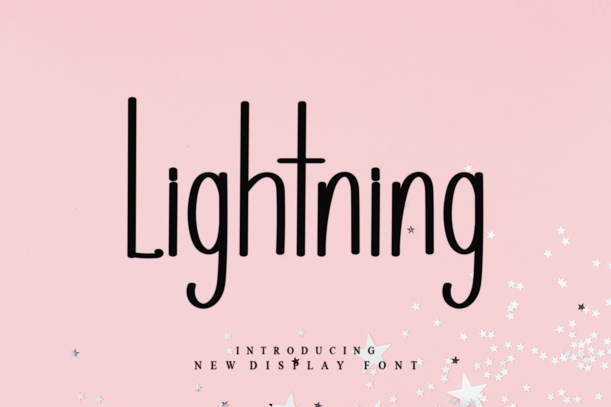 Шрифт Lightning