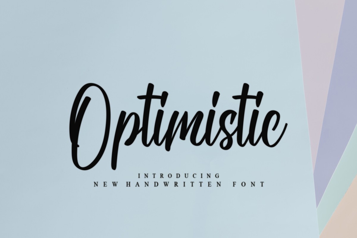 Шрифт Optimistic