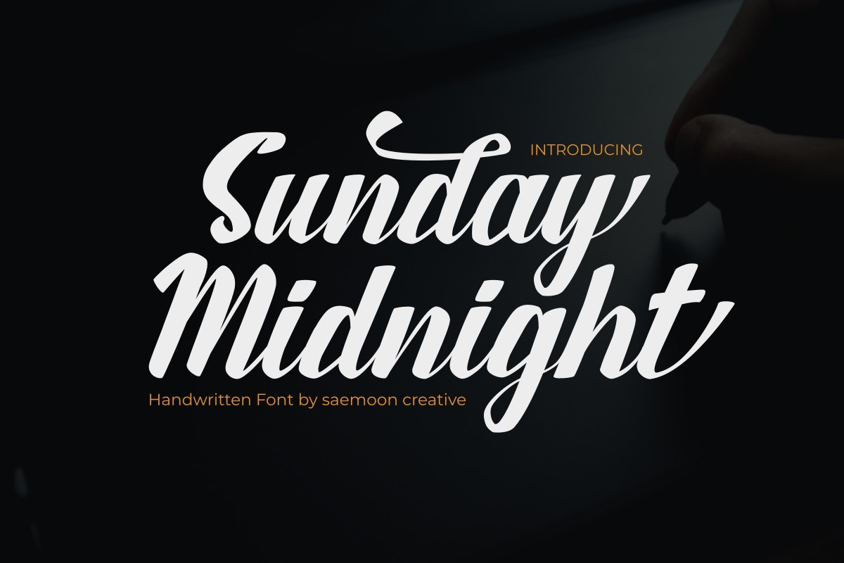 Шрифт Sunday Midnight