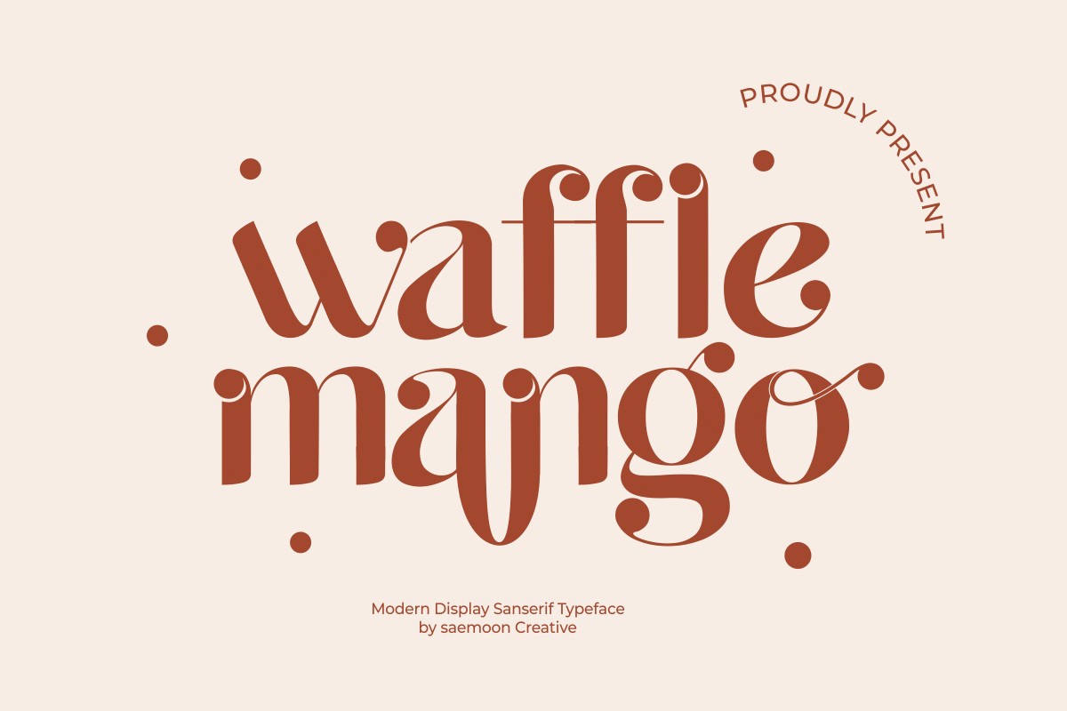 Шрифт Waffle Mango