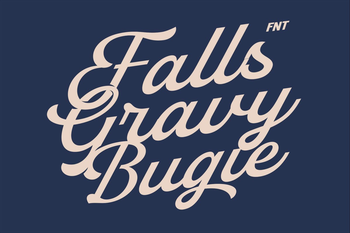 Шрифт Falls Gravy Bugies