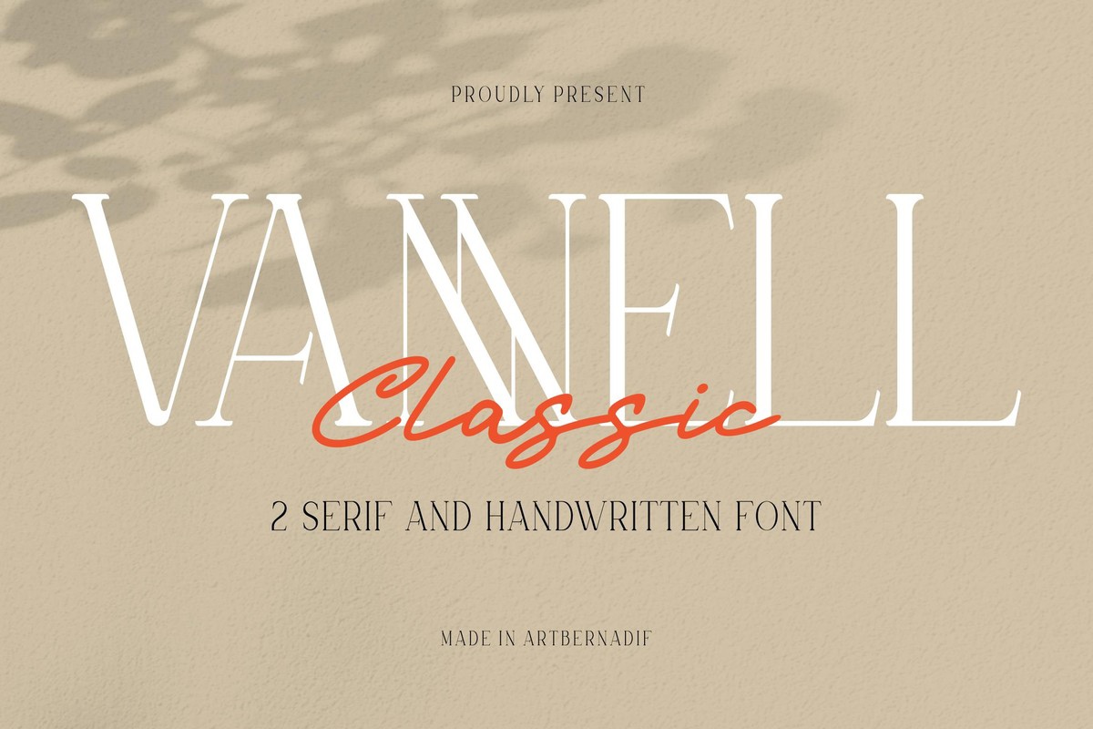 Шрифт Vannell Classic