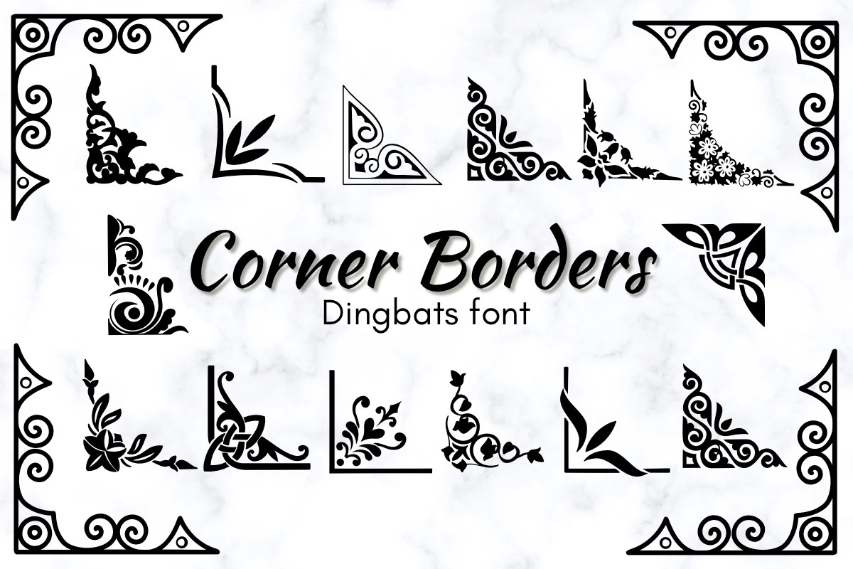 Шрифт Corner Borders