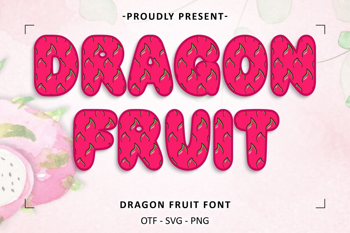 Шрифт Dragon Fruit