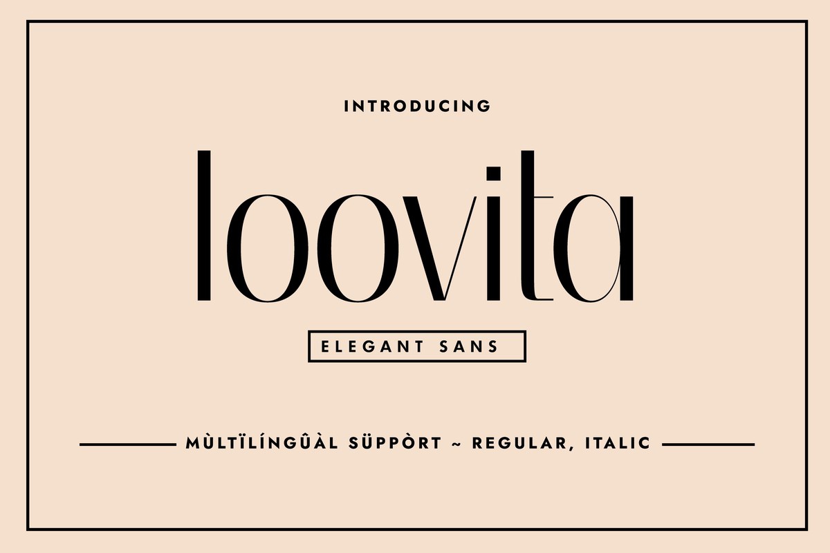 Шрифт Loovita